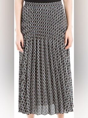 Max Studio Geometric Print Maxi Skirt